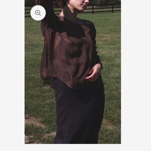Na Nin Esme sheer silk blouse